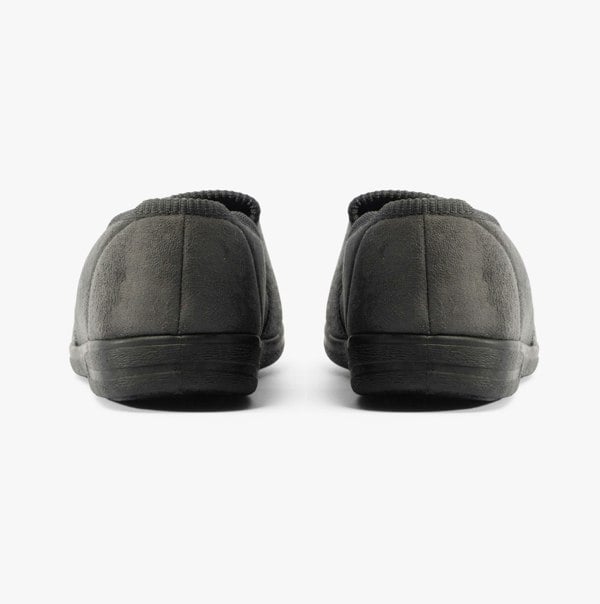 Jo & Joe GEOFF Mens Full Slippers Grey