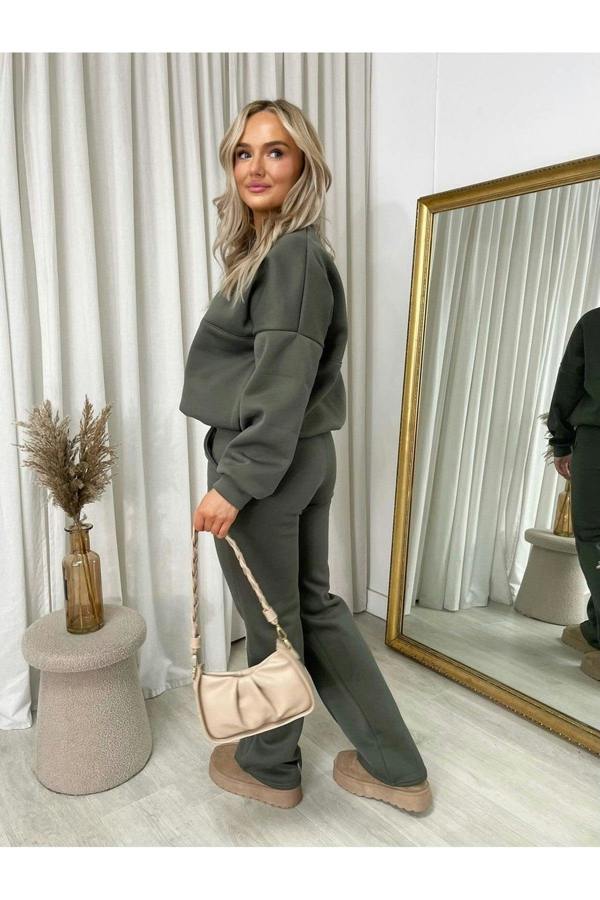 ikrush Ashlee Zip Bomber Jacket And Trouser Co-ord Set