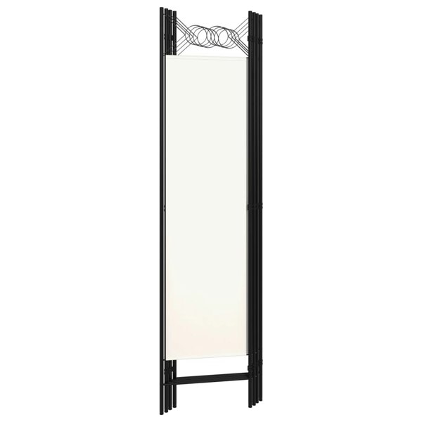 Berkfield 4-Panel Room Divider Cream White 160x180 cm