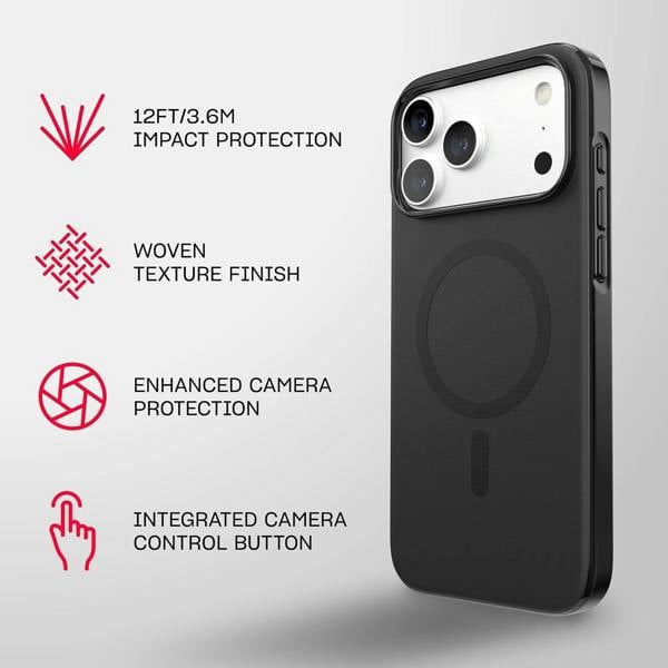 Tech21 Evo Pulse Fauvxen Case with MagSafe for iPhone 17/18 Pro Max 6.9" Black - T21-11676
