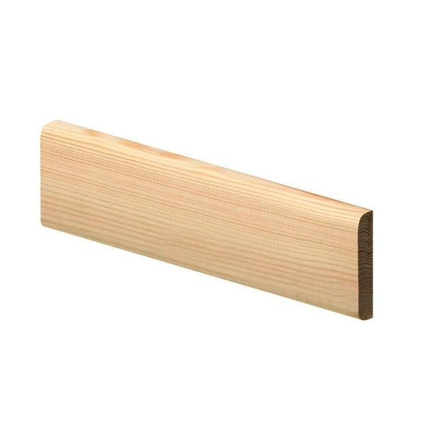Snowdon Timber Pine Rounded Skirting Board (T) 15mm (W) 69mm (L) 2.4m - Pack of 4