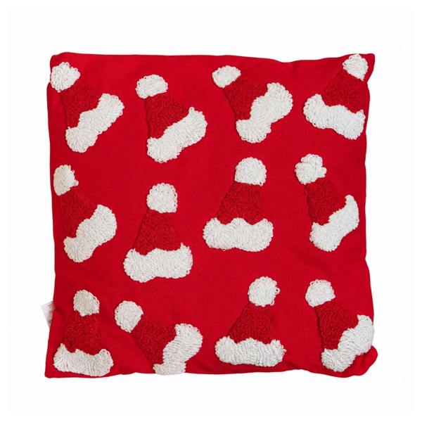 Samuel Alexander 43cm Soft Red Santa Hat Christmas Cushion Decoration