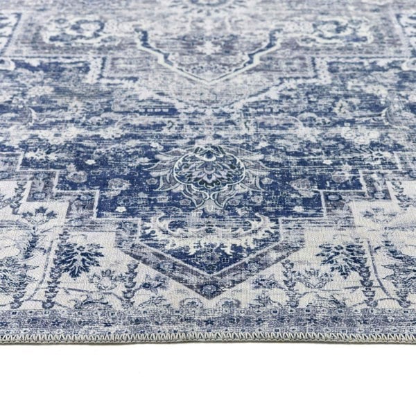 The Rugs Washable Garda Blue Rug | Practical Home Decor