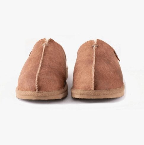 Shepherd HUGO Mens Sheepskin Mules Brown
