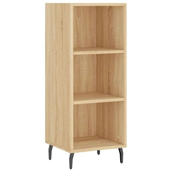 Berkfield Highboard Sonoma Oak 34.5x34x180 cm Engineered Wood