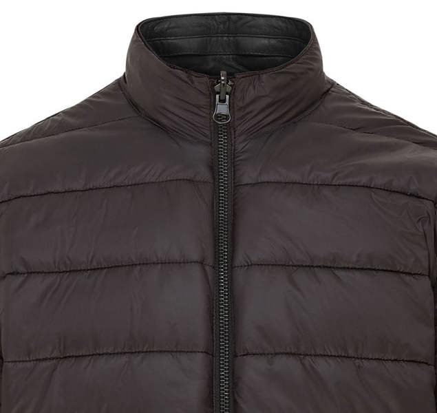 Infinity Leather Mens Hooded Reversible Bomber Leather Jacket - Raufoss