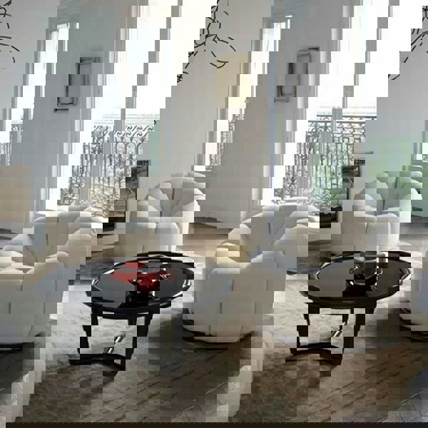 Grace Pumpkin Armchair, White Boucle-Ritconcept-Rit Concept