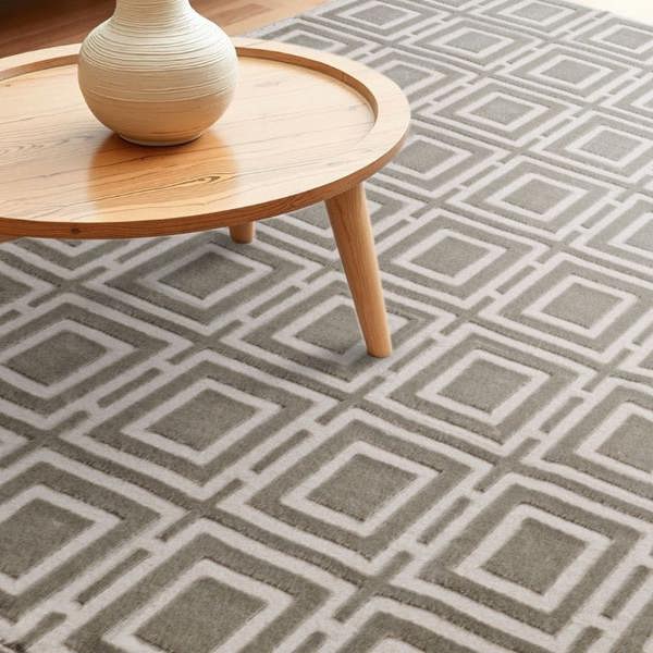 Hanse Home Shortpile Howlite Grey Rug – Modern Geometric