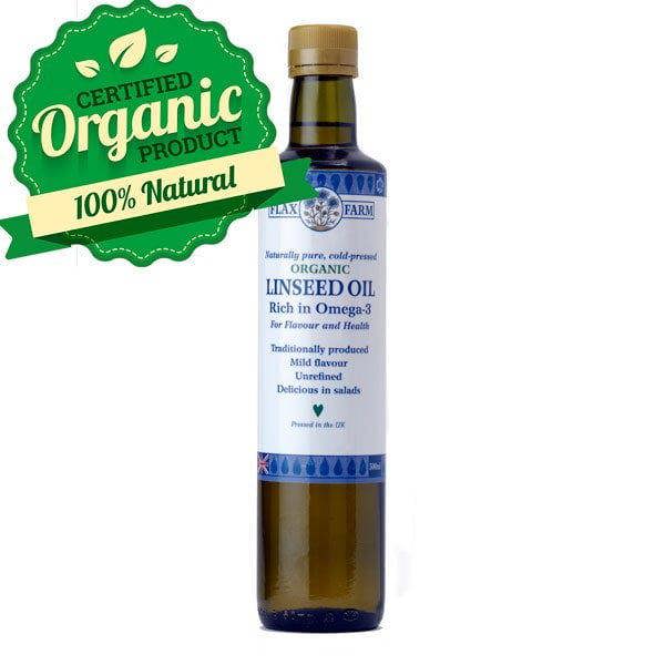 Organic cold-pressed flaxseed flax oil 500ml