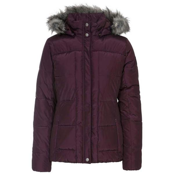 Trespass Womens/ladies Nanette Faux Fur Trim Jacket - Fig - 