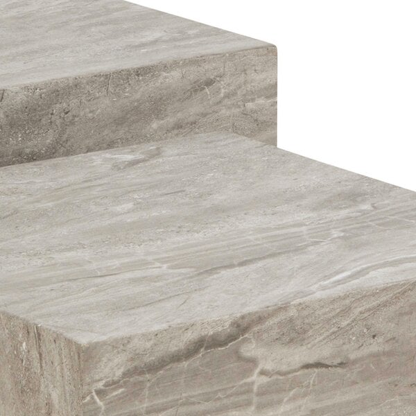 Wyld Haus Set of 2 Munkebo Grey Marble Coffee Tables