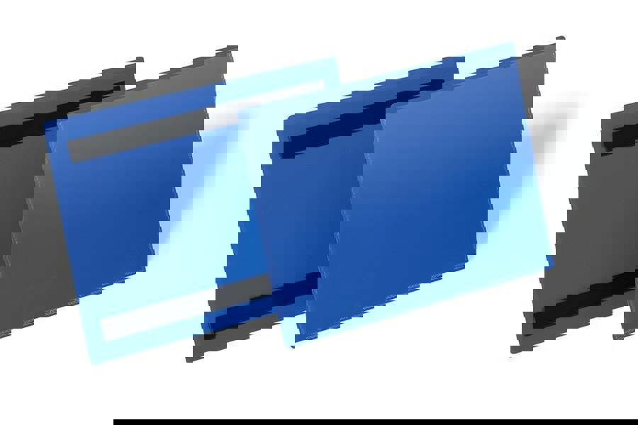 Durable Magnetic Ticket Label Holder Document Pockets | 50 Pack | A5 Blue