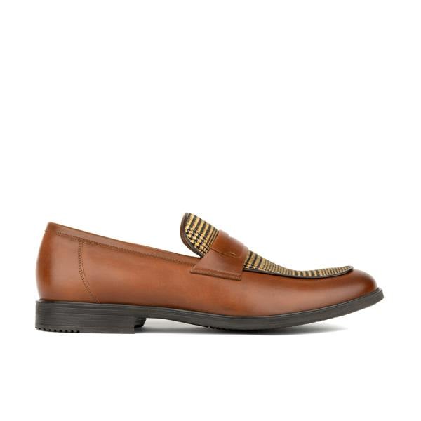 Embassy London Gosselin - Brown & Brown Check - Men's Leather Loafer