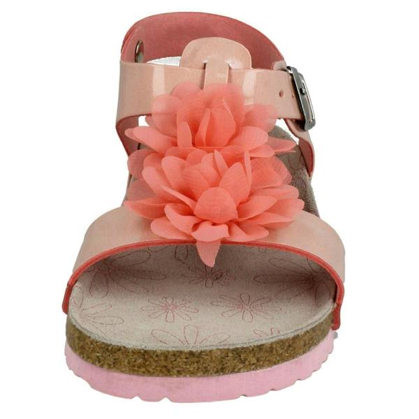 Spot On Girls Spot On Flower Trim Sandals