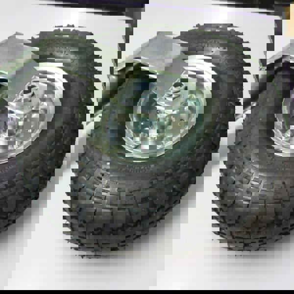 Pneumatic Caravan Jockey Wheel 48MM with Metal Rim (Heavy Duty Trailer Wheel Guide)