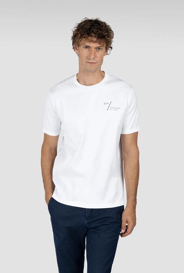 Paul & Shark Printed Aqua Touch Cotton T-Shirt