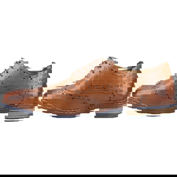 Hush Puppies Mack Leather Men's Tan Brogues Shoes