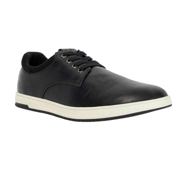 Dune London Mens Tamsen Lace Flat Trainers - Black - 