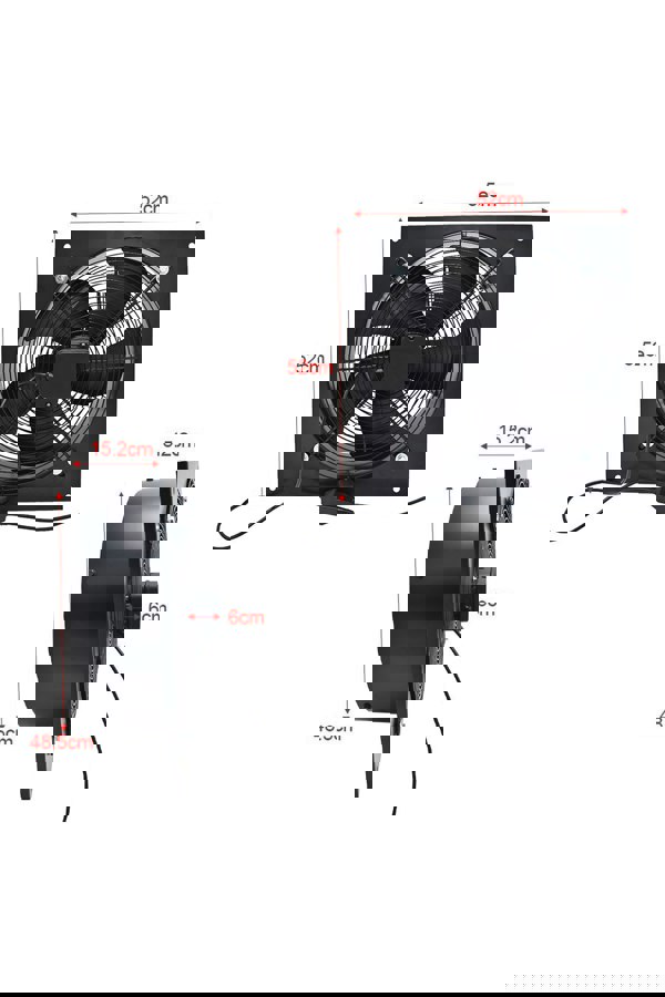 Living and Home Ventilation Wall-Mounted Exhaust Axial Fan 18-inch
