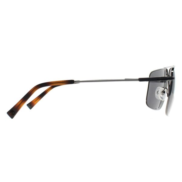 Timberland Sunglasses TB9292 06D Shiny Dark Nickeltin Smoke Polarized