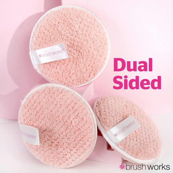 Brushworks Reusable Makeup Remover Pads (Pack of 3)