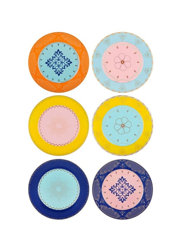 Rozi Muse Collection Porcelain Side Plates (Set of 6)