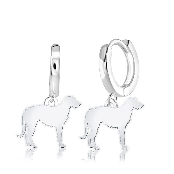 Mylee London Deerhound Silhouette Silver Earrings