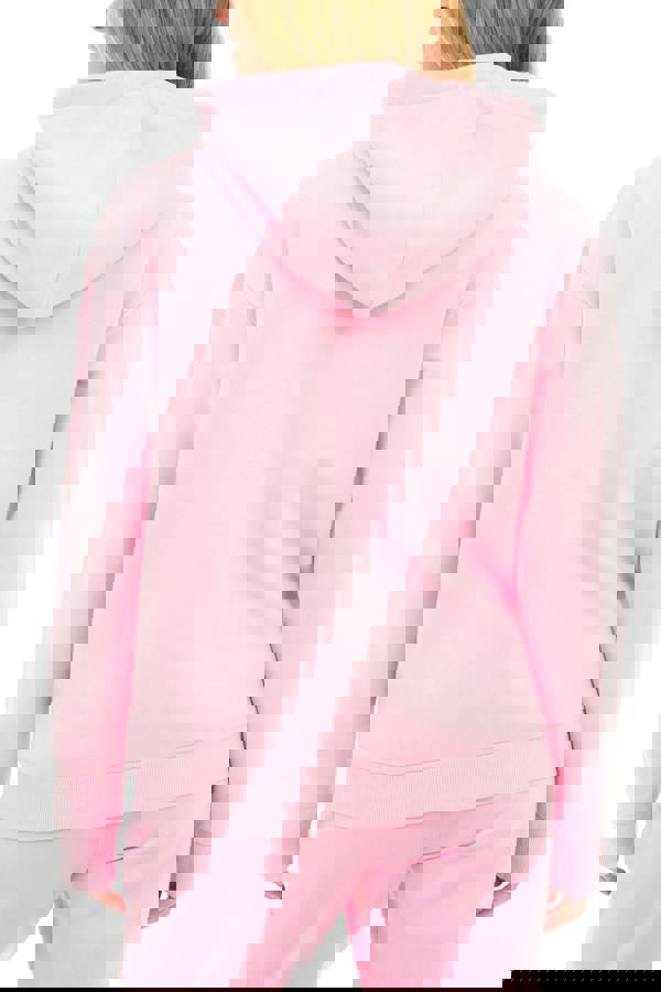 Smart Living Women's Stylish Zip-Up Hoodie with Pockets - Cozy Casual Wear - Pink