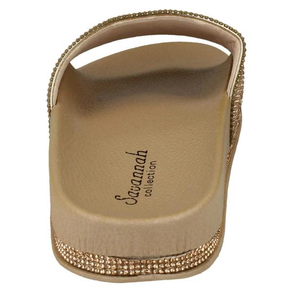 Savannah Ladies Savannah Diamante Slider Mules