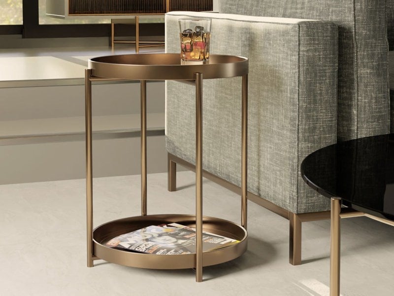 Adriana Side table with shelf by Gillmore British Design