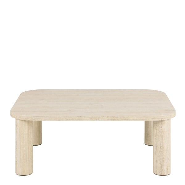 Furniture To Go Solano Rectangular Coffee Table in Light Travertine 100 x 75 cm