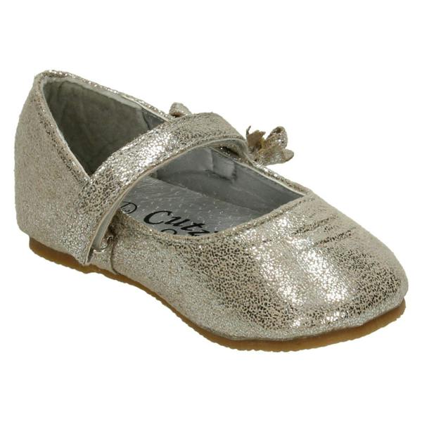 Cutie Girls Cutie Flat Shoes with Bow Detail