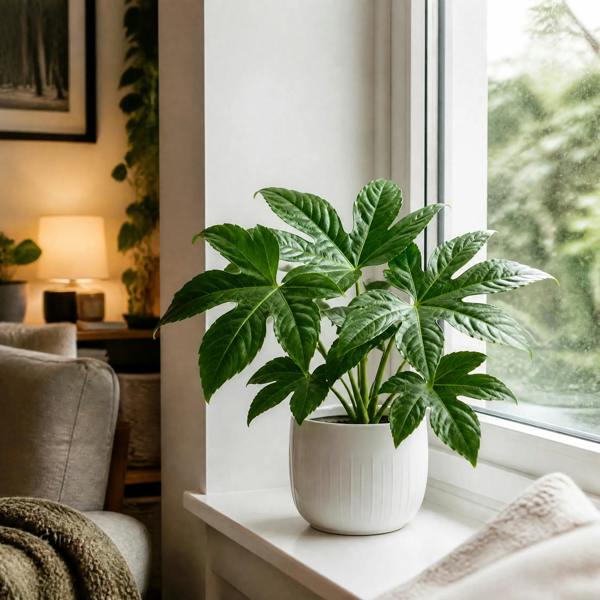 Fatsia Paper Plant 12cm Pot - Air Purifying Plant Plants By Post