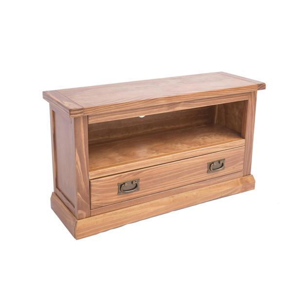 Cabinet Bits Tirolo Lacquered 1 Drawer TV Cabinet Brass Drop Handle