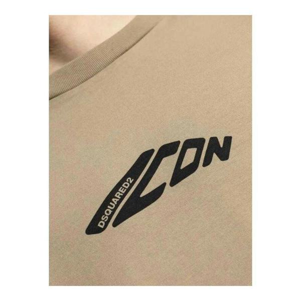 DSquared2 Unisex Adult Icon Stretch Logo Long-Sleeved T-Shirt - Khaki - 