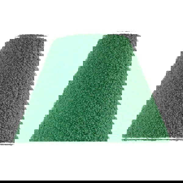 Emerald Green Textured Velvet Wool Fabric Lamp Shade with White Inner Image 3