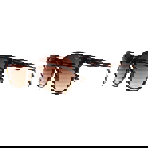 Police Sunglasses SPLB40N Arcade 2 0722 Shiny Dark Havana Brown Gradient