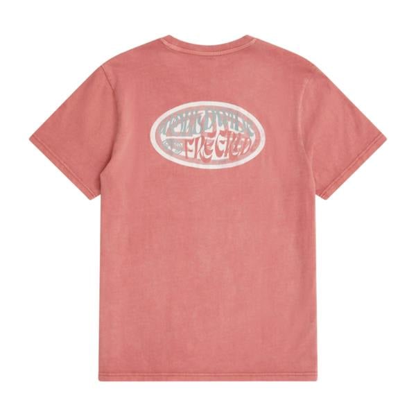 Animal Mens Worldwide Freeride Jacob T-Shirt - Dark Burgundy - 