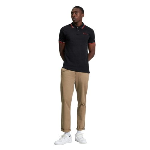 Ben Sherman Mens Signature Pique Polo Shirt - Black