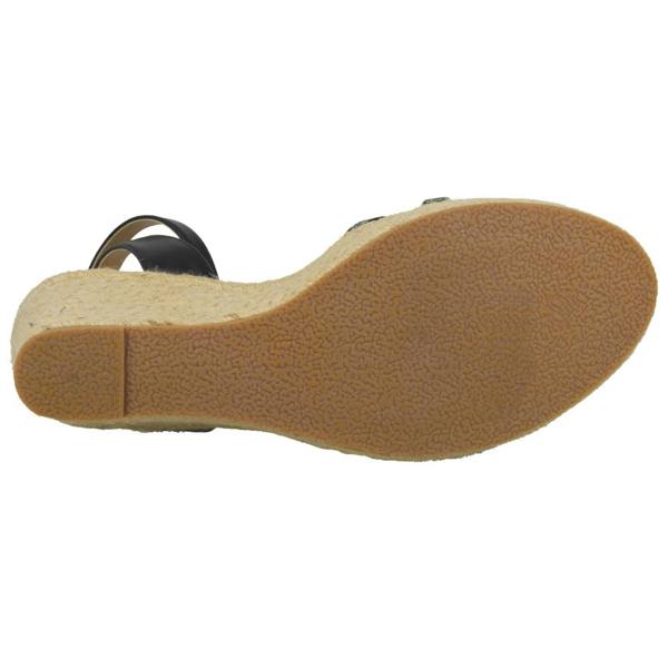 Spot On Ladies Spot On Rope Wedge Strappy Sandals F2275