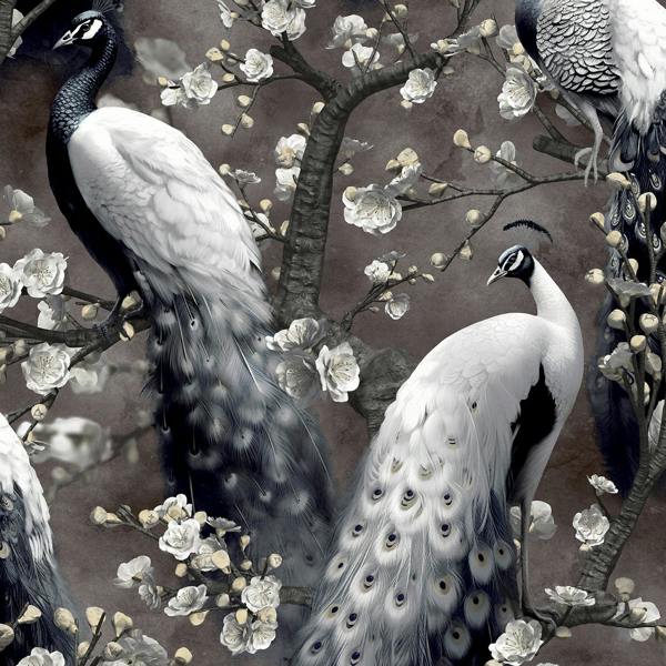 Erismann Peacock Print Wallpaper
