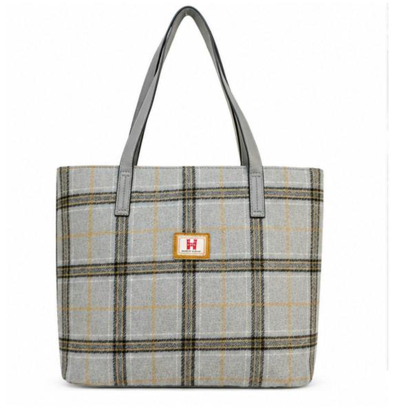 Strathurie Ladies Large Tartan Check Tote Tweed Shoulder Bag