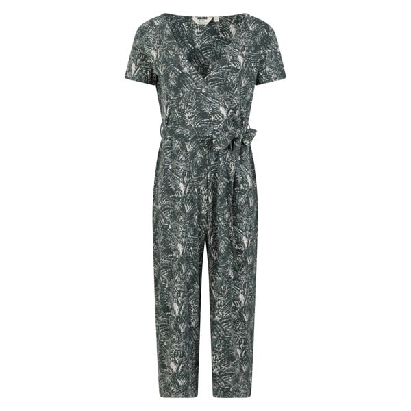 Mountain Warehouse Women's Santorini Floral Wrap Jumpsuit - Khaki Green
