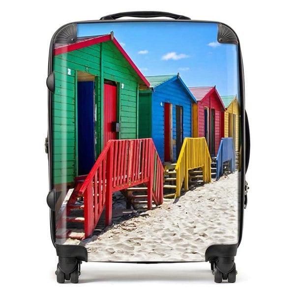 Warren Reed Beach Huts At Muizenberg Beach Suitcase