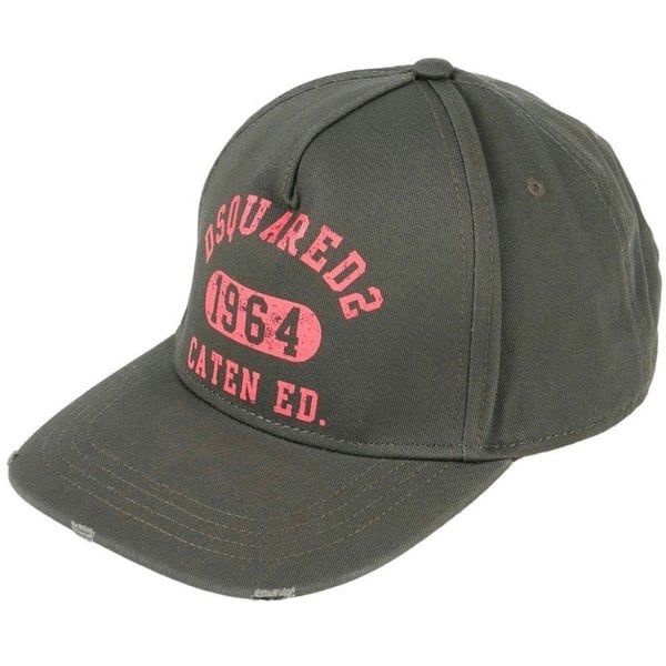 Dsquared2 1964 Logo Baseball Cap - Military Green 