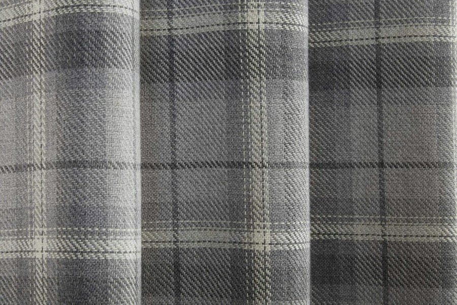 Sundour Carnoustie Checked Eyelet Blackout Curtains