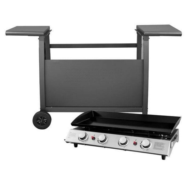 Callow 4 Burner Gas BBQ Plancha with Detachable Trolley