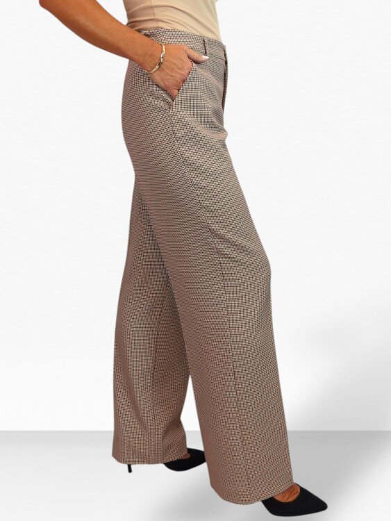 Paulo Due Women's Houndstooth 2 Piece Trouser Suit Tailored Blazer