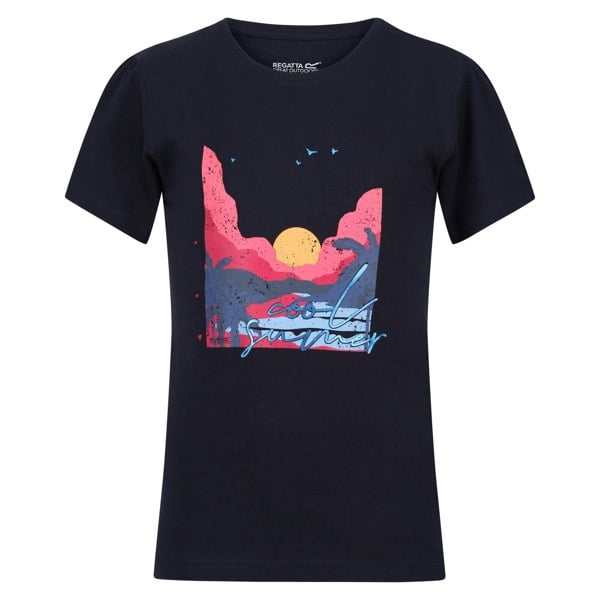 Regatta Childrens/Kids Bosley VI Sunset T-Shirt - Navy