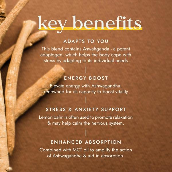 Fushi Wellbeing Ashwagandha with Vegan MCT Extract